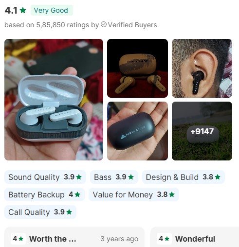 Top 5 Best Earbuds Under ₹1000